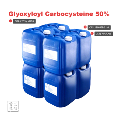50% Glyoxyloylcarbocystein Glyoxyloyl-Keratin-Aminosäuren & Wasser