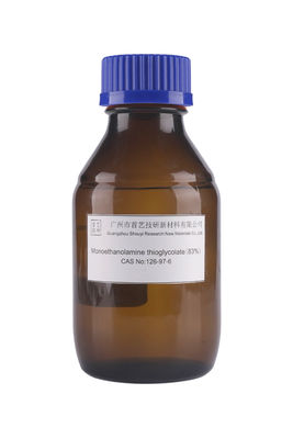 Charakteristischer Geruch Monoethanolamin Thioglycolate Flüssigkeit mit der Molekülformel C4H11NO3S
