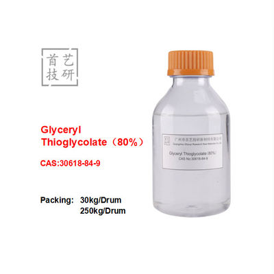 Glyceryl-Thioglykol 80% Kristalle PH 2.9-3.4 Schmelzpunkt 80-90.C Wasserlöslich Lagerung an kühlen, trockenen Stellen