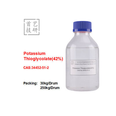 Kalium-Thioglykolat 42% Wasserlöslich Siedepunkt > 300 °C Stabil / Dichte