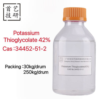 Farbloses Flüssiges Kalium-Thioglykolat 42% Assay CAS 34452-51-2 zur Haarentfernung